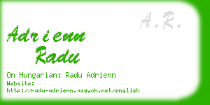 adrienn radu business card